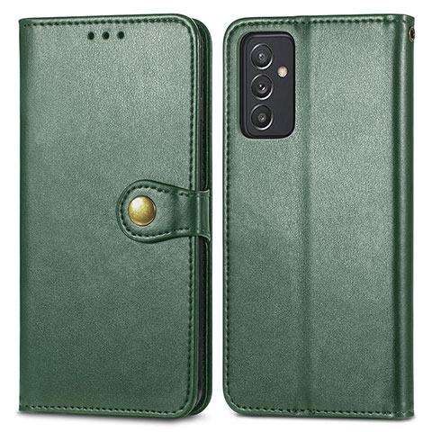 Coque Portefeuille Livre Cuir Etui Clapet S05D pour Samsung Galaxy A05s Vert