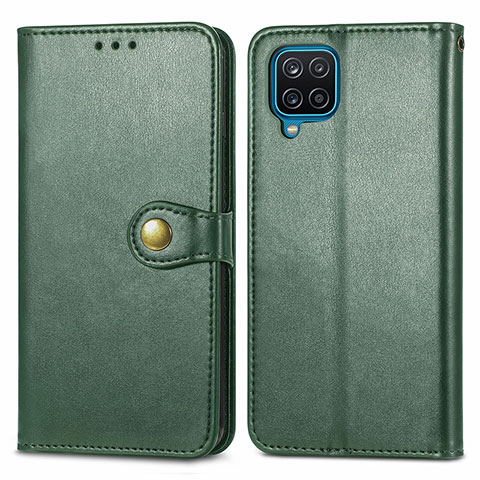 Coque Portefeuille Livre Cuir Etui Clapet S05D pour Samsung Galaxy A12 5G Vert