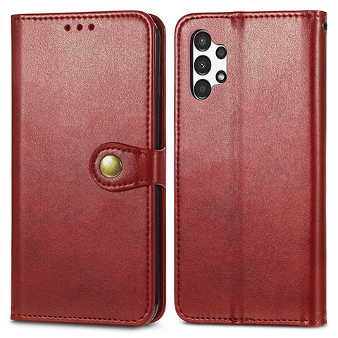 Coque Portefeuille Livre Cuir Etui Clapet S05D pour Samsung Galaxy A13 4G Rouge