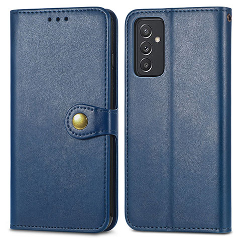 Coque Portefeuille Livre Cuir Etui Clapet S05D pour Samsung Galaxy A15 4G Bleu