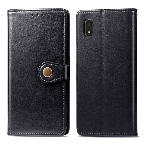 Coque Portefeuille Livre Cuir Etui Clapet S05D pour Samsung Galaxy A21 SC-42A Noir