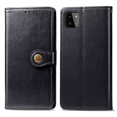 Coque Portefeuille Livre Cuir Etui Clapet S05D pour Samsung Galaxy A22s 5G Noir