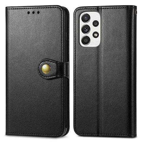 Coque Portefeuille Livre Cuir Etui Clapet S05D pour Samsung Galaxy A33 5G Noir