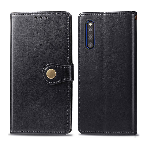 Coque Portefeuille Livre Cuir Etui Clapet S05D pour Samsung Galaxy A41 SC-41A Noir