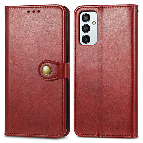 Coque Portefeuille Livre Cuir Etui Clapet S05D pour Samsung Galaxy F23 5G Rouge