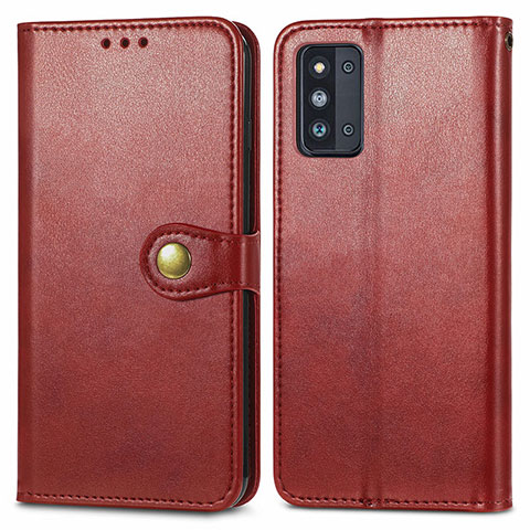 Coque Portefeuille Livre Cuir Etui Clapet S05D pour Samsung Galaxy F52 5G Rouge