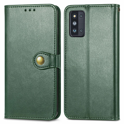 Coque Portefeuille Livre Cuir Etui Clapet S05D pour Samsung Galaxy F52 5G Vert