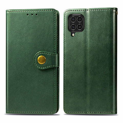 Coque Portefeuille Livre Cuir Etui Clapet S05D pour Samsung Galaxy F62 5G Vert