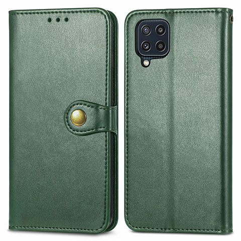 Coque Portefeuille Livre Cuir Etui Clapet S05D pour Samsung Galaxy M32 4G Vert