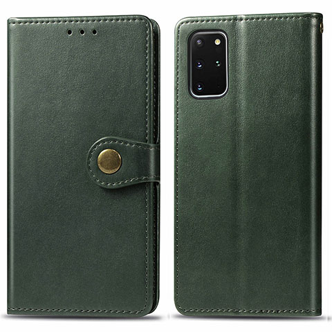 Coque Portefeuille Livre Cuir Etui Clapet S05D pour Samsung Galaxy S20 Plus Vert