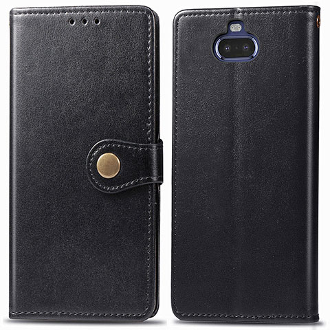 Coque Portefeuille Livre Cuir Etui Clapet S05D pour Sony Xperia 8 Lite Noir