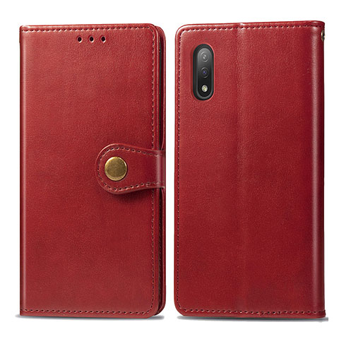 Coque Portefeuille Livre Cuir Etui Clapet S05D pour Sony Xperia Ace II Rouge