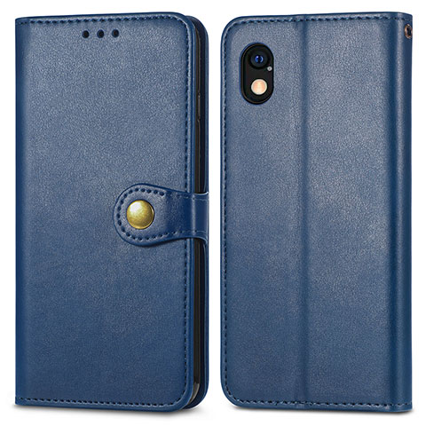 Coque Portefeuille Livre Cuir Etui Clapet S05D pour Sony Xperia Ace III Bleu