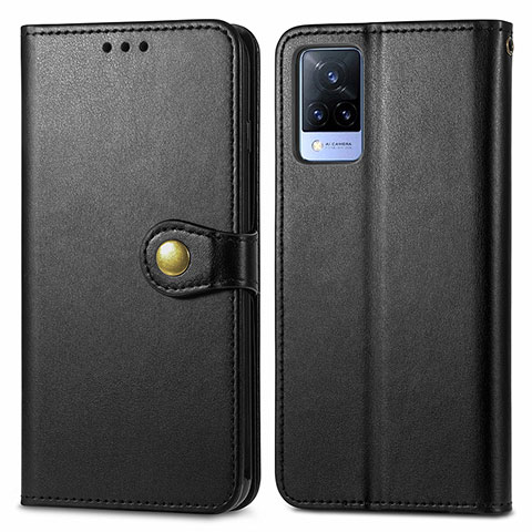 Coque Portefeuille Livre Cuir Etui Clapet S05D pour Vivo V21 5G Noir