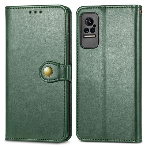 Coque Portefeuille Livre Cuir Etui Clapet S05D pour Xiaomi Civi 1S 5G Vert