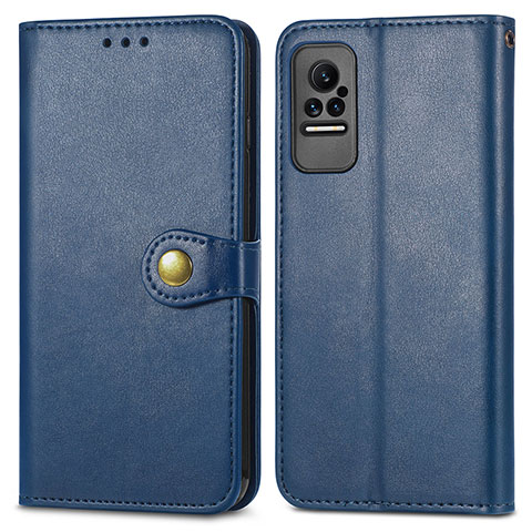 Coque Portefeuille Livre Cuir Etui Clapet S05D pour Xiaomi Civi 5G Bleu