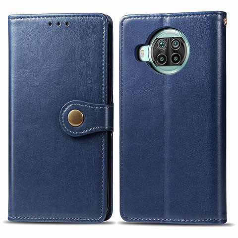 Coque Portefeuille Livre Cuir Etui Clapet S05D pour Xiaomi Mi 10i 5G Bleu