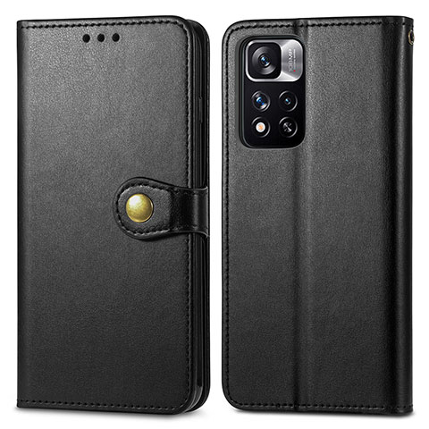 Coque Portefeuille Livre Cuir Etui Clapet S05D pour Xiaomi Mi 11i 5G (2022) Noir