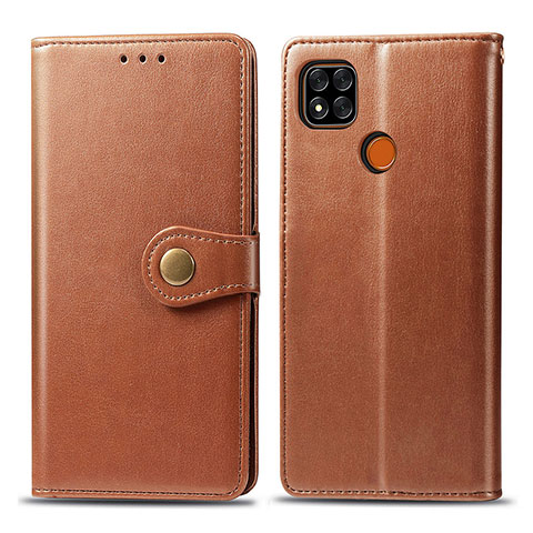 Coque Portefeuille Livre Cuir Etui Clapet S05D pour Xiaomi POCO C3 Marron