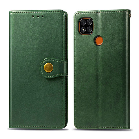 Coque Portefeuille Livre Cuir Etui Clapet S05D pour Xiaomi POCO C31 Vert