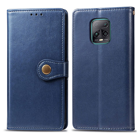 Coque Portefeuille Livre Cuir Etui Clapet S05D pour Xiaomi Redmi 10X 5G Bleu