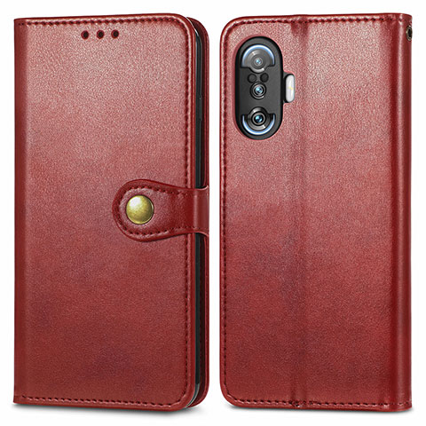 Coque Portefeuille Livre Cuir Etui Clapet S05D pour Xiaomi Redmi K40 Gaming 5G Rouge