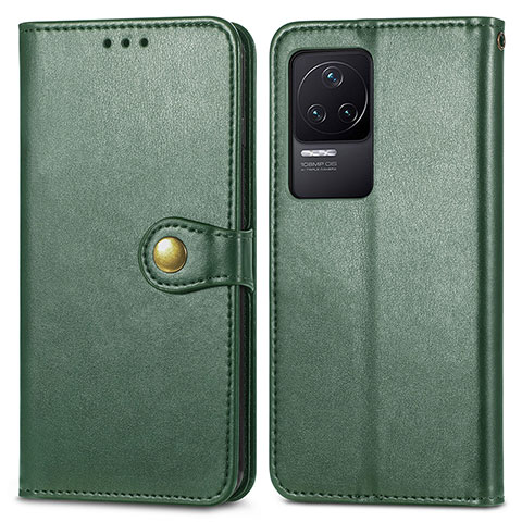 Coque Portefeuille Livre Cuir Etui Clapet S05D pour Xiaomi Redmi K50 5G Vert