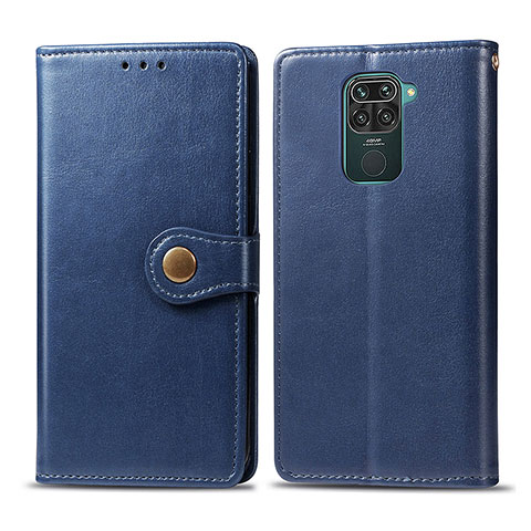 Coque Portefeuille Livre Cuir Etui Clapet S05D pour Xiaomi Redmi Note 9 Bleu