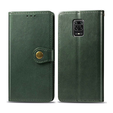 Coque Portefeuille Livre Cuir Etui Clapet S05D pour Xiaomi Redmi Note 9 Pro Max Vert