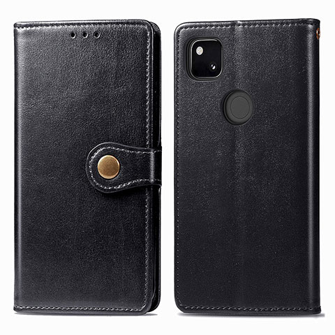 Coque Portefeuille Livre Cuir Etui Clapet S06D pour Google Pixel 4a Marron