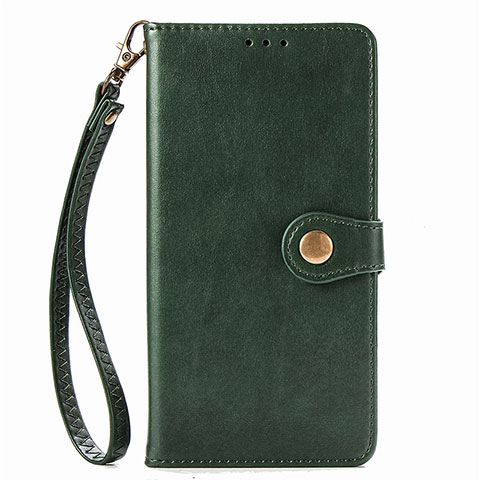 Coque Portefeuille Livre Cuir Etui Clapet S06D pour Samsung Galaxy M80S Vert