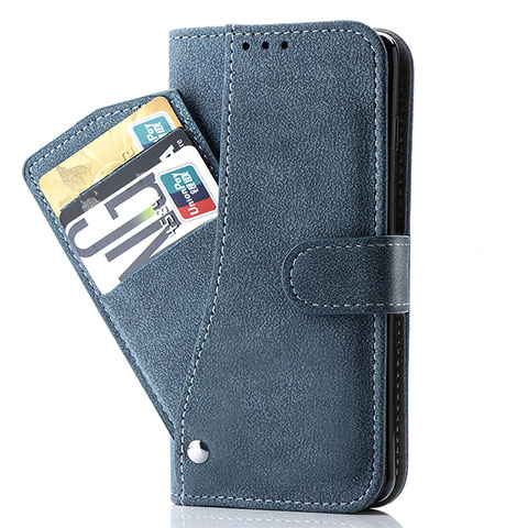 Coque Portefeuille Livre Cuir Etui Clapet S06D pour Samsung Galaxy S20 5G Bleu