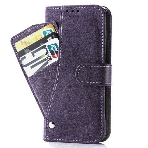 Coque Portefeuille Livre Cuir Etui Clapet S06D pour Samsung Galaxy S20 5G Violet