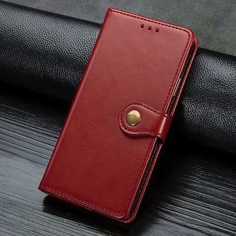 Coque Portefeuille Livre Cuir Etui Clapet S07D pour Google Pixel 4 Rouge