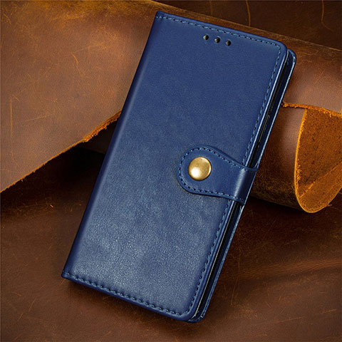 Coque Portefeuille Livre Cuir Etui Clapet S07D pour Sharp Aquos R8s Bleu