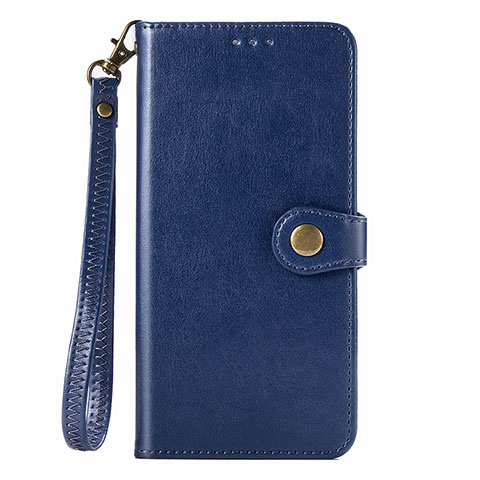 Coque Portefeuille Livre Cuir Etui Clapet S07D pour Xiaomi Redmi Note 9 Bleu