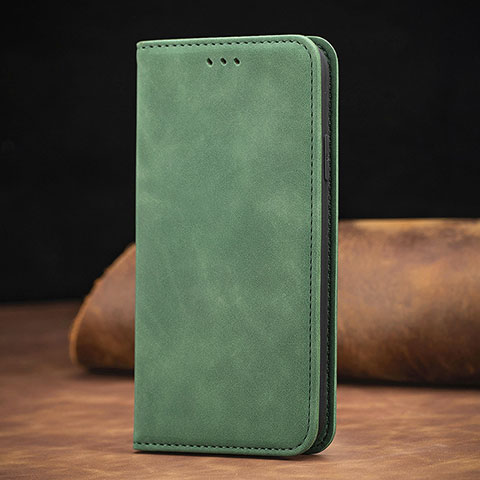 Coque Portefeuille Livre Cuir Etui Clapet S08D pour Xiaomi Mi 10S 5G Vert