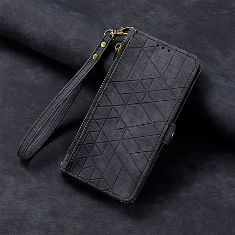 Coque Portefeuille Livre Cuir Etui Clapet S08D pour Xiaomi Redmi 12 4G Noir