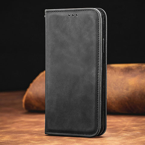 Coque Portefeuille Livre Cuir Etui Clapet S08D pour Xiaomi Redmi 9 Power Noir