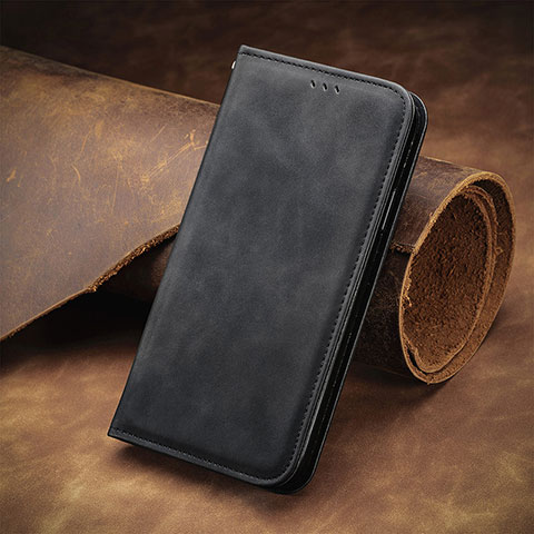 Coque Portefeuille Livre Cuir Etui Clapet S08D pour Xiaomi Redmi Note 10 Pro 5G Noir