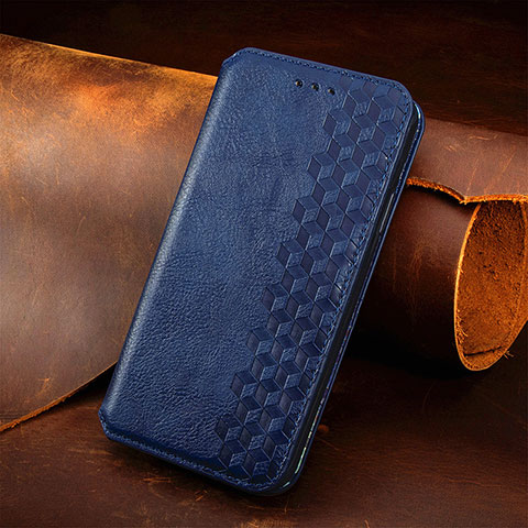 Coque Portefeuille Livre Cuir Etui Clapet S09D pour Xiaomi Poco M5S Bleu