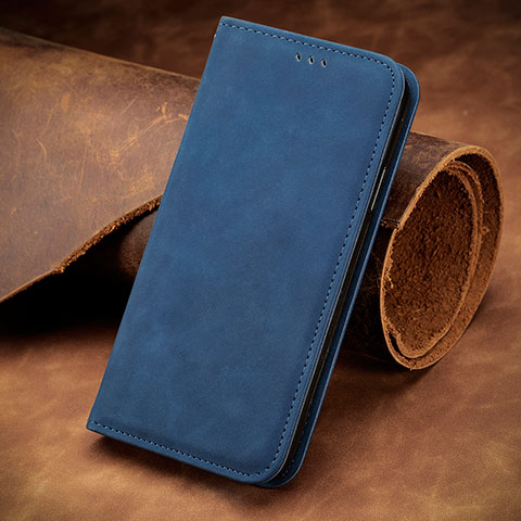 Coque Portefeuille Livre Cuir Etui Clapet S12D pour Huawei Honor X6 Bleu