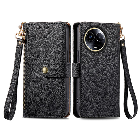 Coque Portefeuille Livre Cuir Etui Clapet S15D pour Realme 11 5G Noir