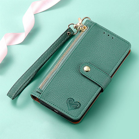 Coque Portefeuille Livre Cuir Etui Clapet S16D pour Nothing Phone 2 Vert