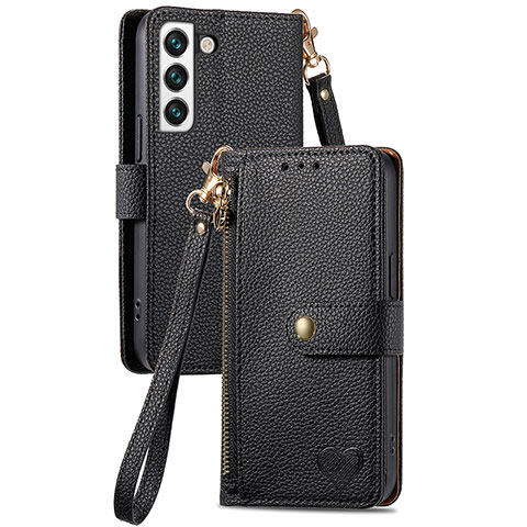 Coque Portefeuille Livre Cuir Etui Clapet S16D pour Samsung Galaxy S22 5G Noir