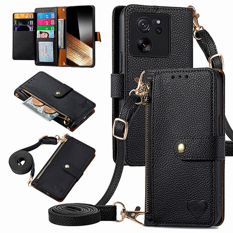 Coque Portefeuille Livre Cuir Etui Clapet S16D pour Xiaomi Redmi K60 Ultra 5G Noir