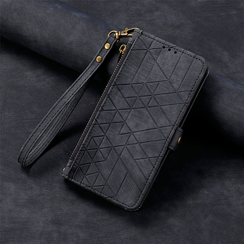 Coque Portefeuille Livre Cuir Etui Clapet S18D pour Oppo A38 Noir