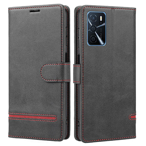 Coque Portefeuille Livre Cuir Etui Clapet SY1 pour Oppo A16 Noir