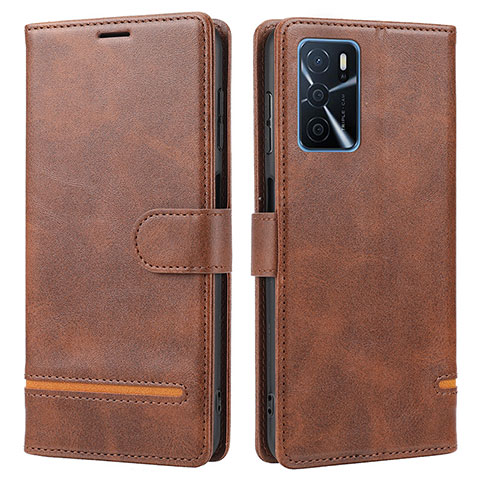 Coque Portefeuille Livre Cuir Etui Clapet SY1 pour Oppo A16s Marron