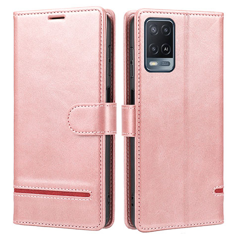 Coque Portefeuille Livre Cuir Etui Clapet SY1 pour Oppo A54 4G Rose